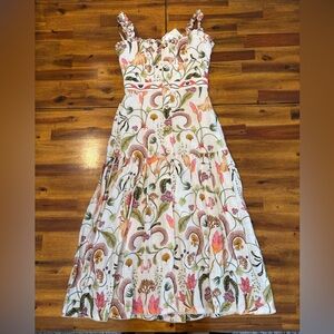 Agua by Agua Bendita Nispero Habitat Linen midi dress